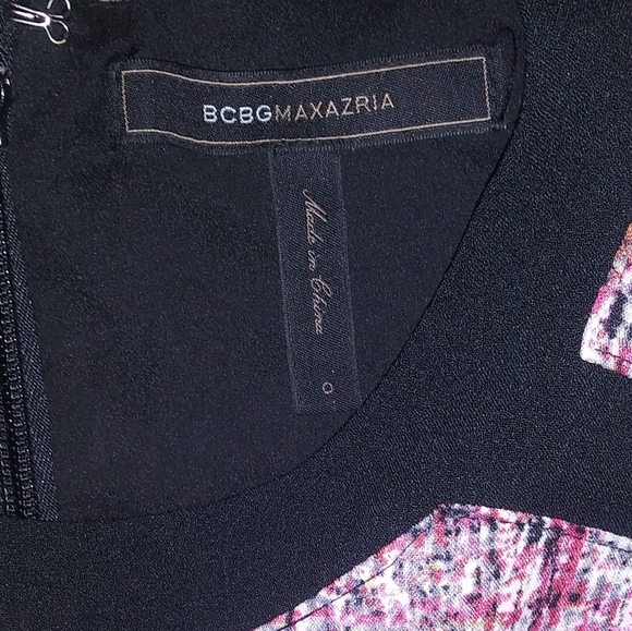 BCBGMaxazria Gwyneth Print Blocked Dress As Seen on TV Zize 0 - Picture 10 of 10